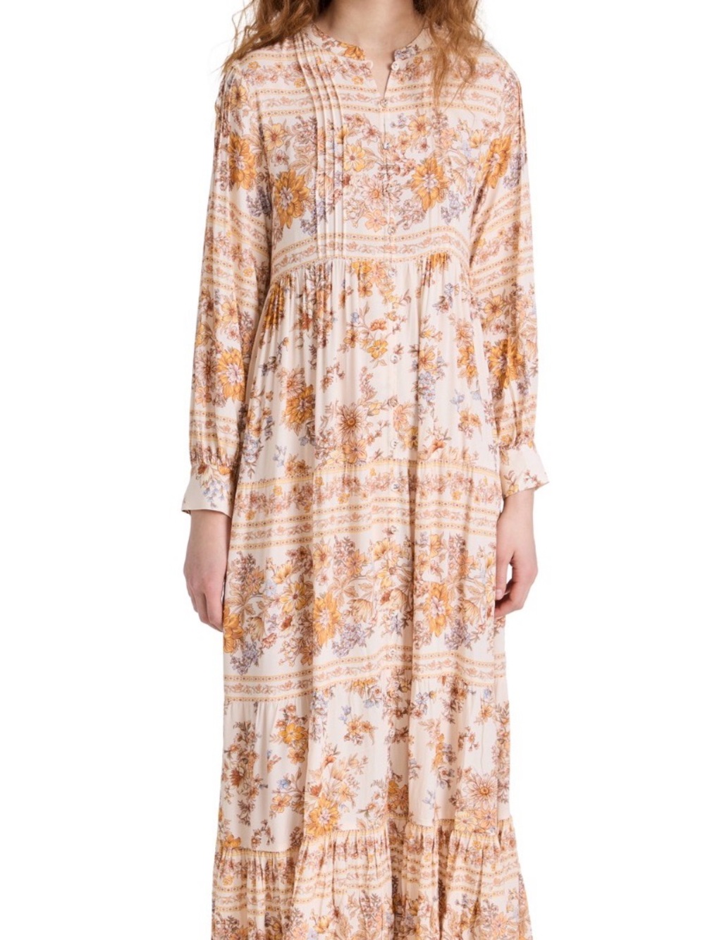 Spell Meadowland Maxi Gown Cream Floral size L Cottagecore Events Boho Country